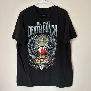 Five Finger Death Punch Tour 2018 XL Black T-shirt